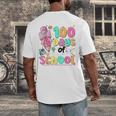 100th Day Of School Teacher Books 100 Days Of School Women Men's Back Print T-Shirt 100th Day Of School Teacher Books 100 Days Of School Women Men's Back Print T-Shirt