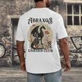 Abraxos Flower Garden Club Book Lover Fantasy Dragon Bookish Men's Back Print T-Shirt Abraxos Flower Garden Club Book Lover Fantasy Dragon Bookish Men's Back Print T-Shirt