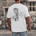 Alice Adventures Wonderland Vintage Book Quote Lewis Carrol Men's Back Print T-Shirt