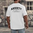 Anxiety University Anxious Antisocial Introvert Men's Back Print T-Shirt Anxiety University Anxious Antisocial Introvert Men's Back Print T-Shirt