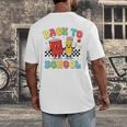 Back To School Checkered Book Pencil Groovy Teacher Student Men's Back Print T-Shirt Back To School Checkered Book Pencil Groovy Teacher Student Men's Back Print T-Shirt