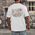 Barely Tolerable Book Floral Bookworm Lover Bookish Premium Men's Back Print T-Shirt