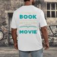 The Book Was Better Than The Movie Literary Library Bookworm Premium Tri-Blend Men's Back Print T-Shirt The Book Was Better Than The Movie Literary Library Bookworm Premium Tri-Blend Men's Back Print T-Shirt