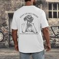 The Book Ended On a Cliffhanger Cute Book Lover Teach Men's Back Print T-Shirt