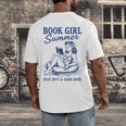 Book Girl Summer Men's Back Print T-Shirt Book Girl Summer Men's Back Print T-Shirt