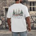 My Book Preference Has Me On The Naughty List Christmas Tree Men's Back Print T-Shirt