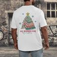 All Booked For Christmas Book Christmas Tree Lights Bookish Men's Back Print T-Shirt All Booked For Christmas Book Christmas Tree Lights Bookish Men's Back Print T-Shirt