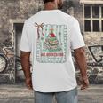 All Booked For Christmas Book Xmas Tree Coquette Bow Lights Men's Back Print T-Shirt All Booked For Christmas Book Xmas Tree Coquette Bow Lights Men's Back Print T-Shirt