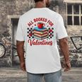 All Booked For Valentines Book Lovers Teacher Student Men's Back Print T-Shirt