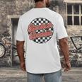 Bookish Baddie Retro Aesthetic Typography Men's Back Print T-Shirt