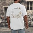 Bookmarks Are For Quitters Book Lovers Reading Men's Back Print T-Shirt