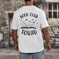 Books Club Squad Reading Book Lover Book Minimalist Team Tee Men's Back Print T-Shirt