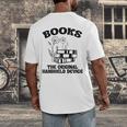 Books The Original Handheld Device Book Lover Premium Men's Back Print T-Shirt