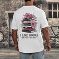 I Like Books More Than I Like People Reader Teacher Bookworm Men's Back Print T-Shirt