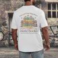 Books Reading Lovers Bookworm You Can Buy More Books Men's Back Print T-Shirt Books Reading Lovers Bookworm You Can Buy More Books Men's Back Print T-Shirt