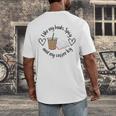 I Like My Books Spicy And My Coffee Icy Books Booktok Men's Back Print T-Shirt