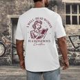 Books A Well-Read Woman Is A Dangerous Creature Women Premium Tri-Blend Men's Back Print T-Shirt
