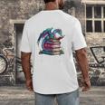 Bookworm Please I'm A Book Dragon Blue Dragon Men's Back Print T-Shirt Bookworm Please I'm A Book Dragon Blue Dragon Men's Back Print T-Shirt