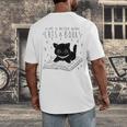 Cat Book For Women Life Is Better With Cats And Books Men's Back Print T-Shirt Cat Book For Women Life Is Better With Cats And Books Men's Back Print T-Shirt