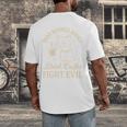 Cat Read Banned Books Drink Coffee Fight Evil Men's Back Print T-Shirt