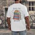 Cats Books Lover Men Women Men's Back Print T-Shirt Cats Books Lover Men Women Men's Back Print T-Shirt