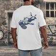 Cavalier King Charles Spaniel Book Nap Vintage Dog Mom Dad Men's Back Print T-Shirt