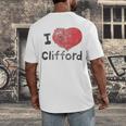 Clifford The Big Red Dog I Heart Clifford Childrens Books Men's Back Print T-Shirt