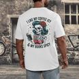 I Like My Coffee ICY & My Books Spicy For Book Lovers Men's Back Print T-Shirt I Like My Coffee ICY & My Books Spicy For Book Lovers Men's Back Print T-Shirt