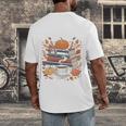 Cozy Autumn Books Fully Booked For Fall Books Pumpkin Men's Back Print T-Shirt Cozy Autumn Books Fully Booked For Fall Books Pumpkin Men's Back Print T-Shirt