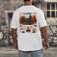Cozy Reading Cabin Retreat Fall Bookish Autumn Cozy Reader Men's Back Print T-Shirt