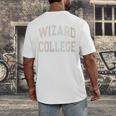 Crazy Sarcastic WIZARD COLLEGE Introvert Anti Social Academy Men's Back Print T-Shirt Crazy Sarcastic WIZARD COLLEGE Introvert Anti Social Academy Men's Back Print T-Shirt