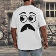 Creepy Face Carrot Halloween Book Character Costume Men's Back Print T-Shirt