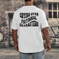 Crying Over Fictional Characters Book Lovers Men's Back Print T-Shirt