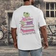 Cute Book Lover Frog Pretty Girls Read Books Kawaii Reading Men's Back Print T-Shirt Cute Book Lover Frog Pretty Girls Read Books Kawaii Reading Men's Back Print T-Shirt