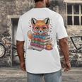 Cute Fox Read More Be Kind Stay Weird Reader Geek Book Lover Men's Back Print T-Shirt Cute Fox Read More Be Kind Stay Weird Reader Geek Book Lover Men's Back Print T-Shirt