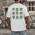 Cute Shamrock Reading Books St Patrick's Day Teacher Reading Men's Back Print T-Shirt Cute Shamrock Reading Books St Patrick's Day Teacher Reading Men's Back Print T-Shirt