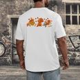 Cute Turkey Reading Book Librarian Bookworm Thanksgiving Men Men's Back Print T-Shirt Cute Turkey Reading Book Librarian Bookworm Thanksgiving Men Men's Back Print T-Shirt