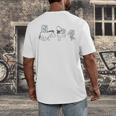 Disney Winnie The Pooh Eeyore Pooh & Piglet Carrying Books Men's Back Print T-Shirt