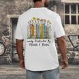 Easily Distracted By Plants And Books Bookworm Gardening Men's Back Print T-Shirt Easily Distracted By Plants And Books Bookworm Gardening Men's Back Print T-Shirt