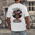 Education Is Freedom Teacher History Month Books Lover Men's Back Print T-Shirt
