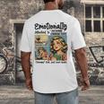 Emotionally Attached To Fictional Characters Just More Books Men's Back Print T-Shirt Emotionally Attached To Fictional Characters Just More Books Men's Back Print T-Shirt