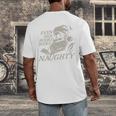 Even Her Books Were Naughty Santa Reading Christmas Men's Back Print T-Shirt