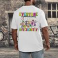 Everyone Communicates Differently Book Teacher Outfit Men's Back Print T-Shirt Everyone Communicates Differently Book Teacher Outfit Men's Back Print T-Shirt