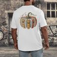 Fall Book Pumpkin Fall Librarians Bookworm Teachers Students Men's Back Print T-Shirt Fall Book Pumpkin Fall Librarians Bookworm Teachers Students Men's Back Print T-Shirt