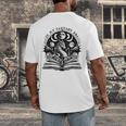 In My Fantasy Era Books Dragon & Moon Bookish Bookworm Men's Back Print T-Shirt