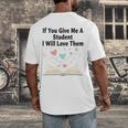 If You Give Me A Student I Will Love Them Book Magic Premium Tri-Blend Men's Back Print T-Shirt If You Give Me A Student I Will Love Them Book Magic Premium Tri-Blend Men's Back Print T-Shirt