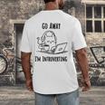 Go Away I'm Introverting Cat Introvert Anxiety Anxious Men's Back Print T-Shirt Go Away I'm Introverting Cat Introvert Anxiety Anxious Men's Back Print T-Shirt