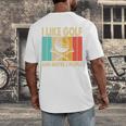 I Like Golf And Maybe 3 People Introvert Men's Back Print T-Shirt I Like Golf And Maybe 3 People Introvert Men's Back Print T-Shirt
