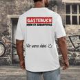 Guest Book Wir Waren Dabei Mein 57 Geburtstag German Men's Back Print T-Shirt Guest Book Wir Waren Dabei Mein 57 Geburtstag German Men's Back Print T-Shirt