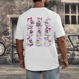Halloween Pink Ghost Read More Books Spooky Boo Teacher Kids Men's Back Print T-Shirt Halloween Pink Ghost Read More Books Spooky Boo Teacher Kids Men's Back Print T-Shirt